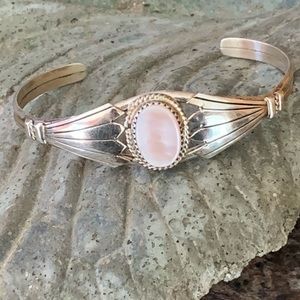 Vintage Sterling Silver Marked BB Cuff